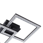 Semi-Flush Ceiling Light | Integrated LED & Diamond Acrylic Diffuser | 14.2 in