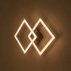 Semi-Flush Ceiling Light | Integrated LED & Diamond Acrylic Diffuser | 14.2 in