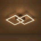 Semi-Flush Ceiling Light | Integrated LED & Diamond Acrylic Diffuser | 14.2 in