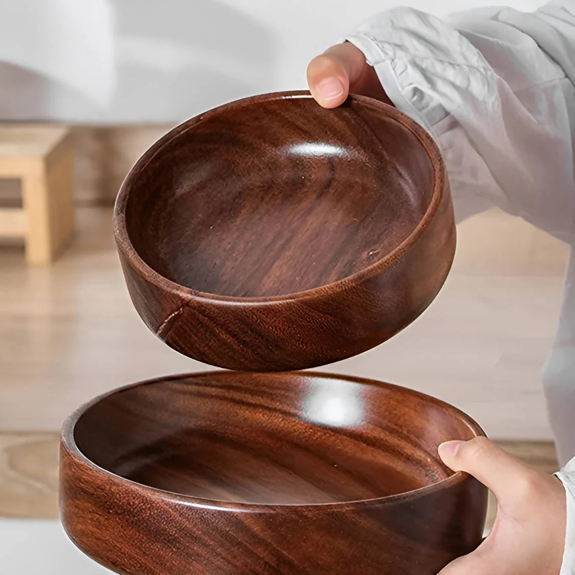 Serving Bowl | Solid Walnut & Food-Grade Finish | Two Sizes