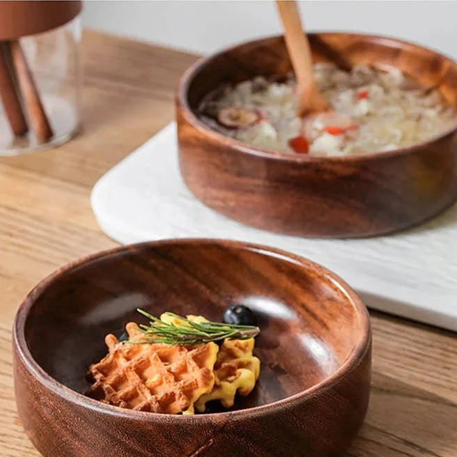 Serving Bowl | Solid Walnut & Food-Grade Finish | Two Sizes