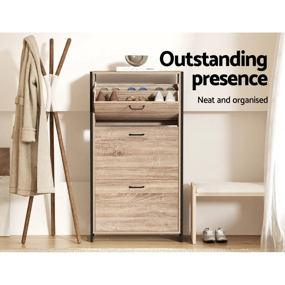 Shoe Cabinet | 24-Pair Capacity & Adjustable Shelves