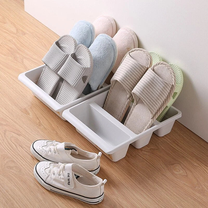 Shoe Storage Box | Upright Groove Design & Eco-Friendly PP | 31.5 x 24 x 9 cm
