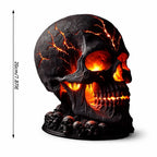 Skull Lamp | Flickering Lava Effect & USB-Powered | 20 cm