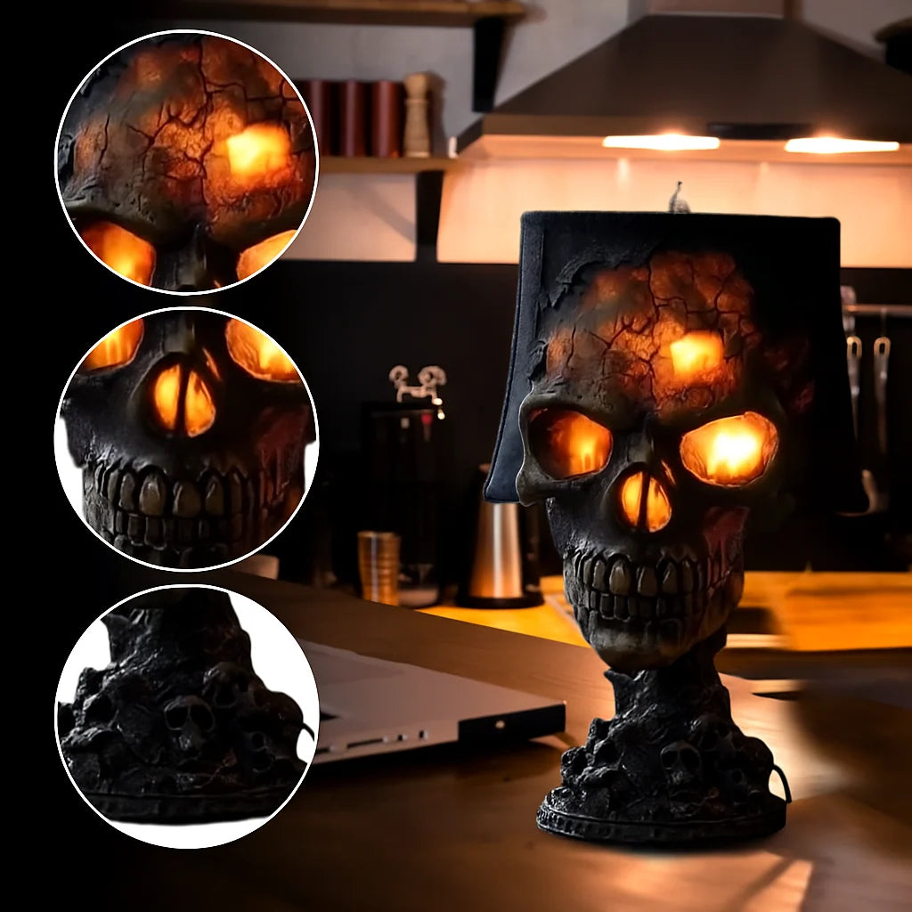 Skull Lamp | Flowing Lava Light Effect | USB Powered