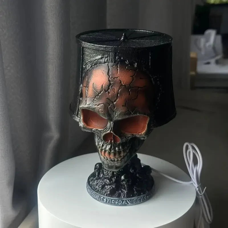 Skull Lamp | Flowing Lava Light Effect | USB Powered