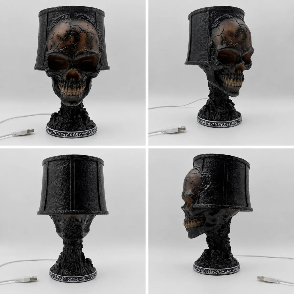 Skull Lamp | Flowing Lava Light Effect | USB Powered