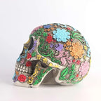 Skull Statue | Vibrant Painted & Durable