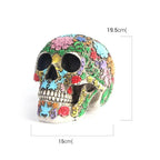 Skull Statue | Vibrant Painted & Durable