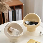 Small Accessory Holder | Mushroom-Inspired Ceramic Open-Top