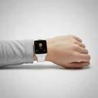 Smartwatch | Large Rectangular Touchscreen & Lightweight Silicone Strap