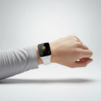 Smartwatch | Large Rectangular Touchscreen & Lightweight Silicone Strap