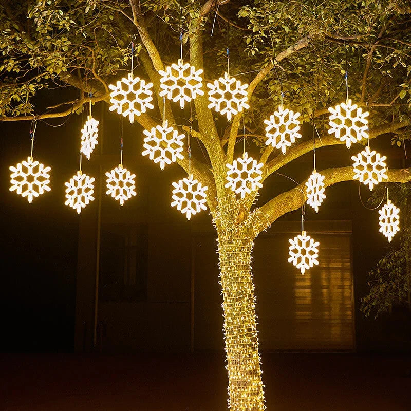 Snowflake Lights | IP65 Waterproof & Energy-Efficient LED | 30 cm Diameter