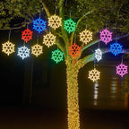 Snowflake Lights | IP65 Waterproof & Energy-Efficient LED | 30 cm Diameter