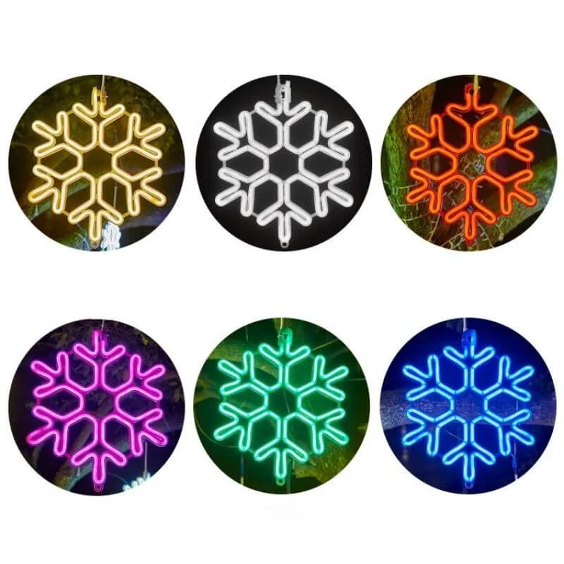 Snowflake Lights | IP65 Waterproof & Energy-Efficient LED | 30 cm Diameter