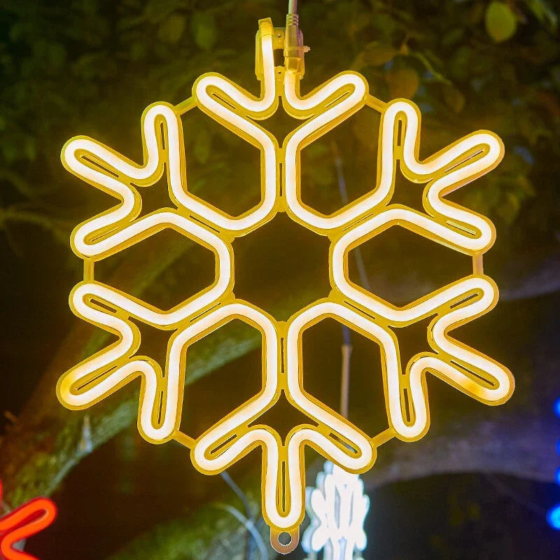 Snowflake Lights | IP65 Waterproof & Energy-Efficient LED | 30 cm Diameter