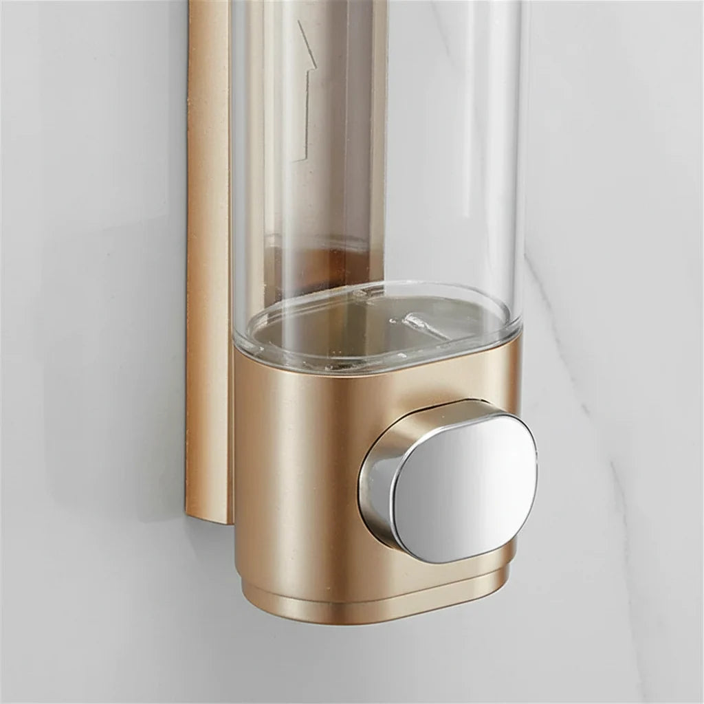 Soap Dispenser | Wall-Mounted Retro Glass | Metal Pump