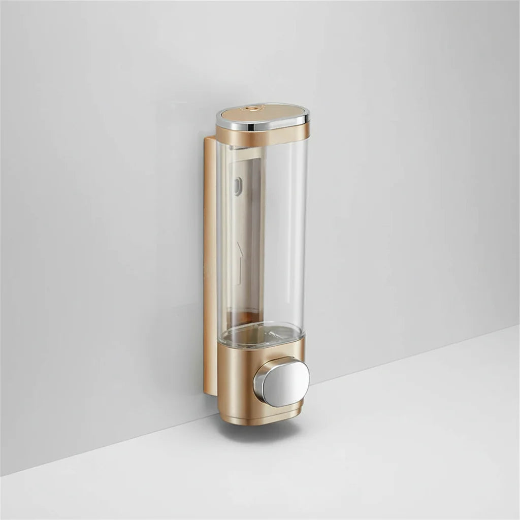 Soap Dispenser | Wall-Mounted Retro Glass | Metal Pump