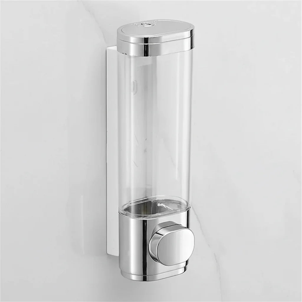 Soap Dispenser | Wall-Mounted Retro Glass | Metal Pump