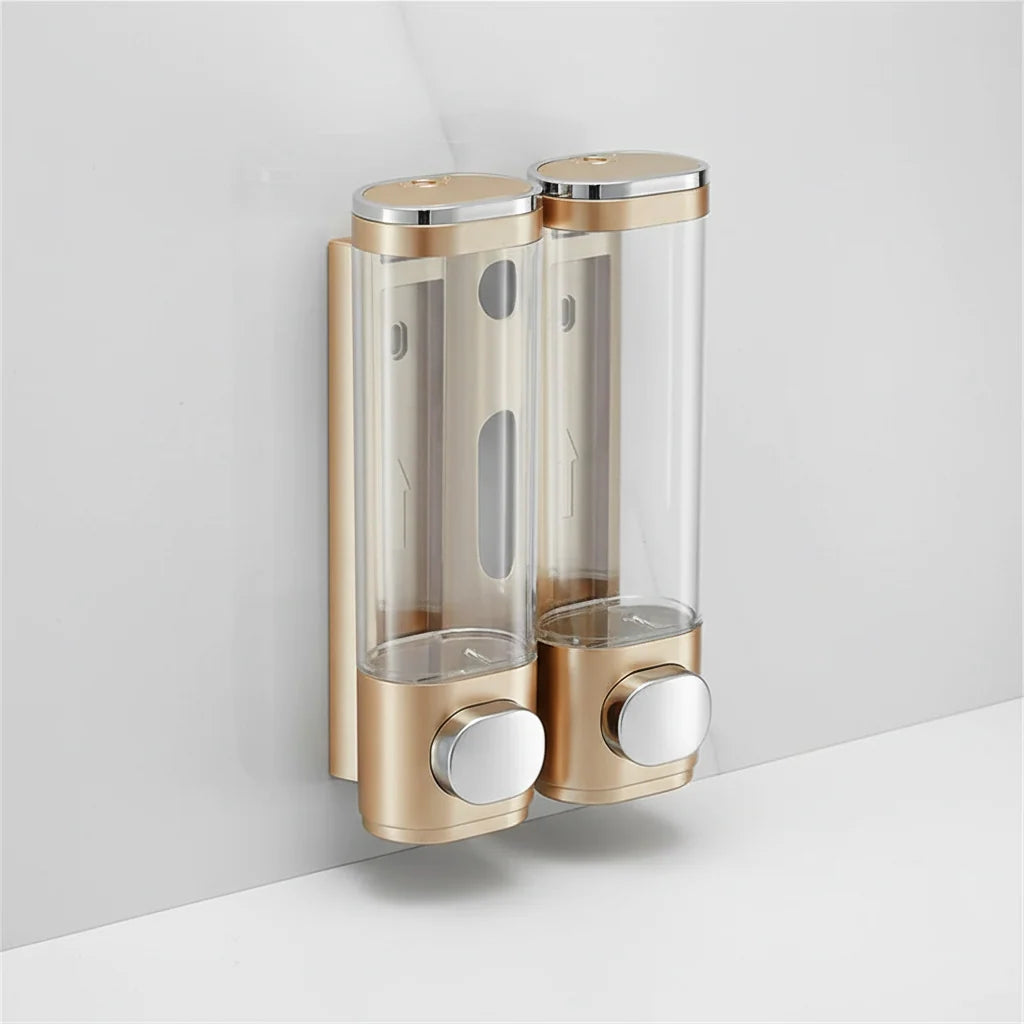 Soap Dispenser | Wall-Mounted Retro Glass | Metal Pump