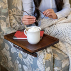 Sofa Armrest Tray | Adjustable Fit & Non-Slip | Fits Up To 35.5 cm