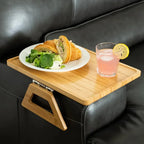 Sofa Armrest Tray | Adjustable Fit & Non-Slip | Fits Up To 35.5 cm