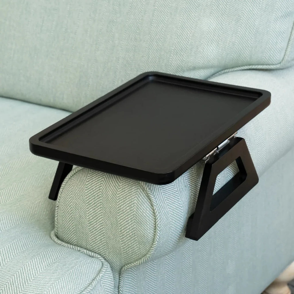 Sofa Armrest Tray | Adjustable Fit & Non-Slip | Fits Up To 35.5 cm