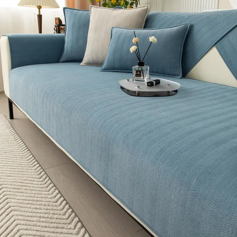 Sofa Cover | Non-Slip Chenille & Machine-Washable | Fits 2-3 Seater