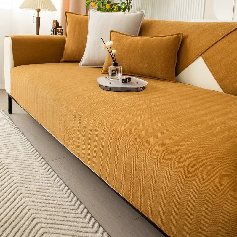 Sofa Cover | Non-Slip Chenille & Machine-Washable | Fits 2-3 Seater