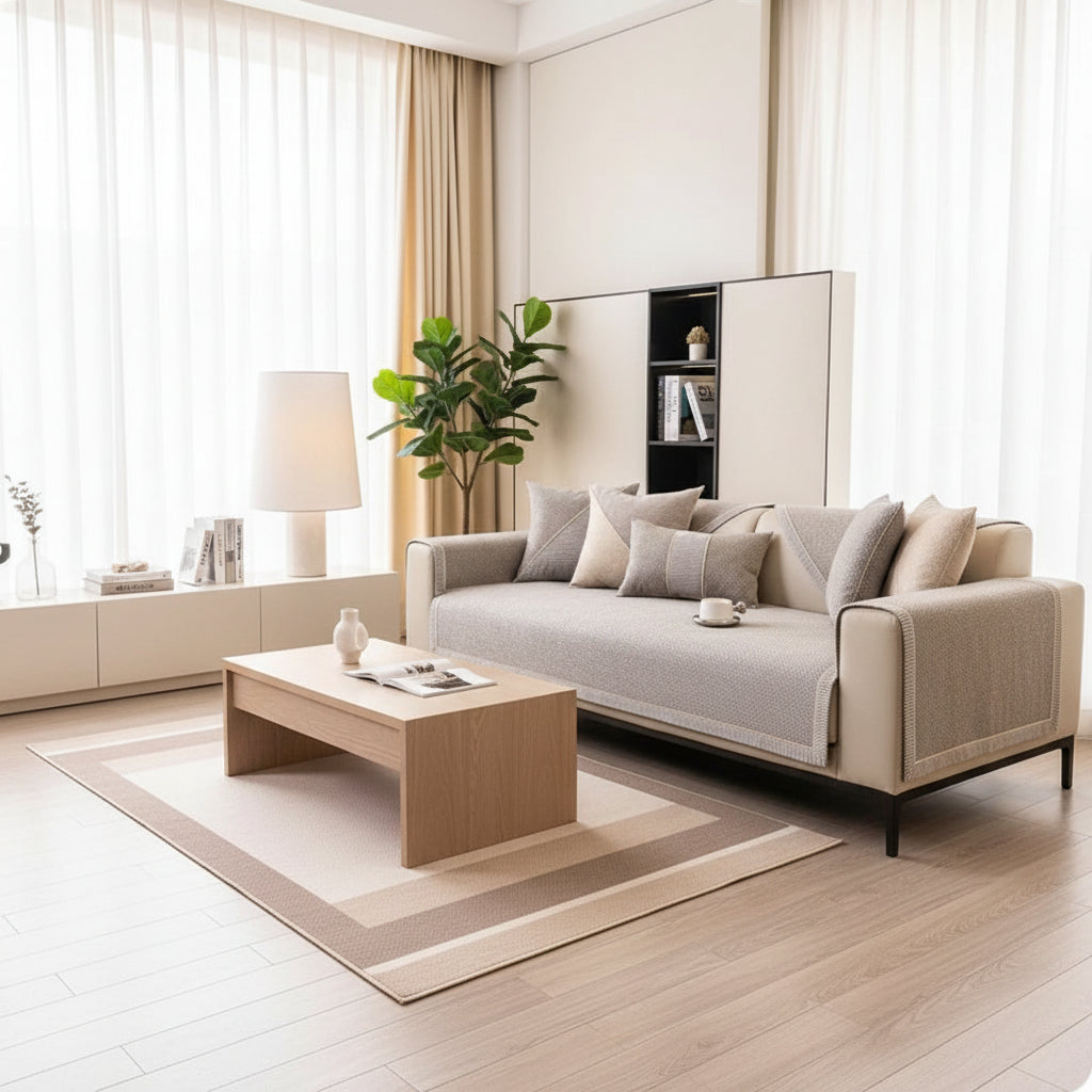 Sofa Cover with Non-Slip Backing