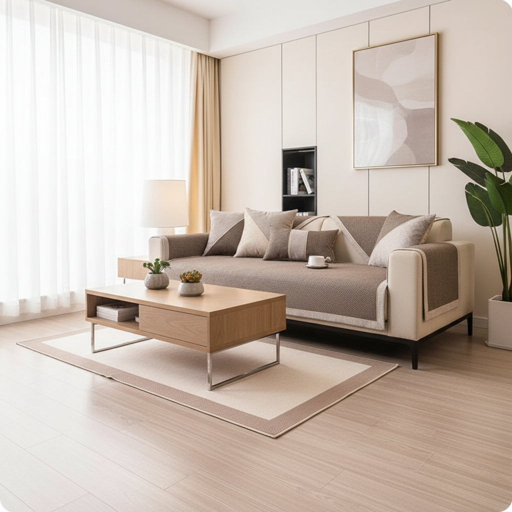 Sofa Cover with Non-Slip Backing