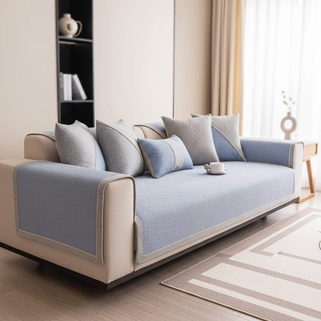 Sofa Cover with Non-Slip Backing