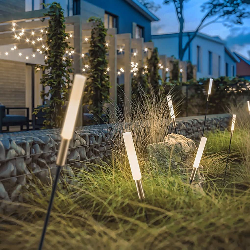 Solar Garden Light | Reed-Shaped & Weatherproof | Set of 6