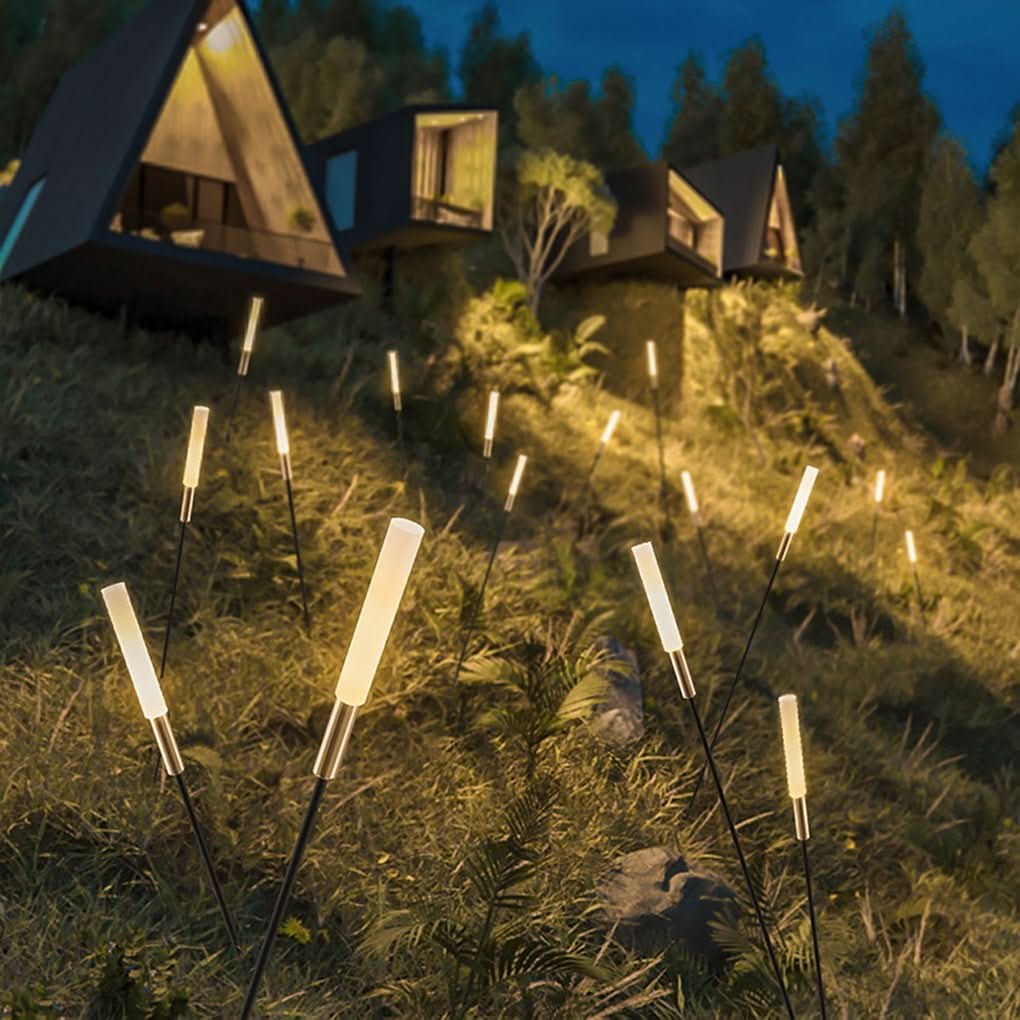 Solar Garden Light | Reed-Shaped & Weatherproof | Set of 6
