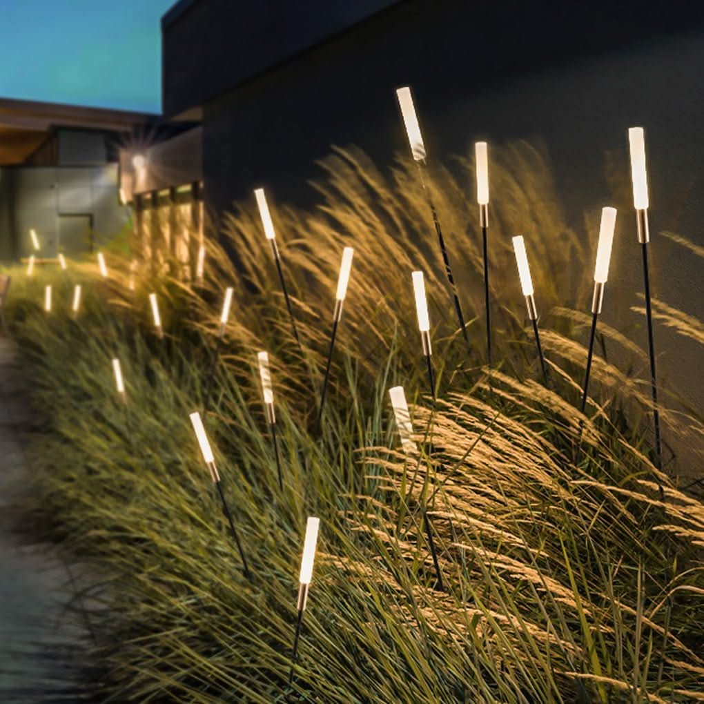 Solar Garden Light | Reed-Shaped & Weatherproof | Set of 6