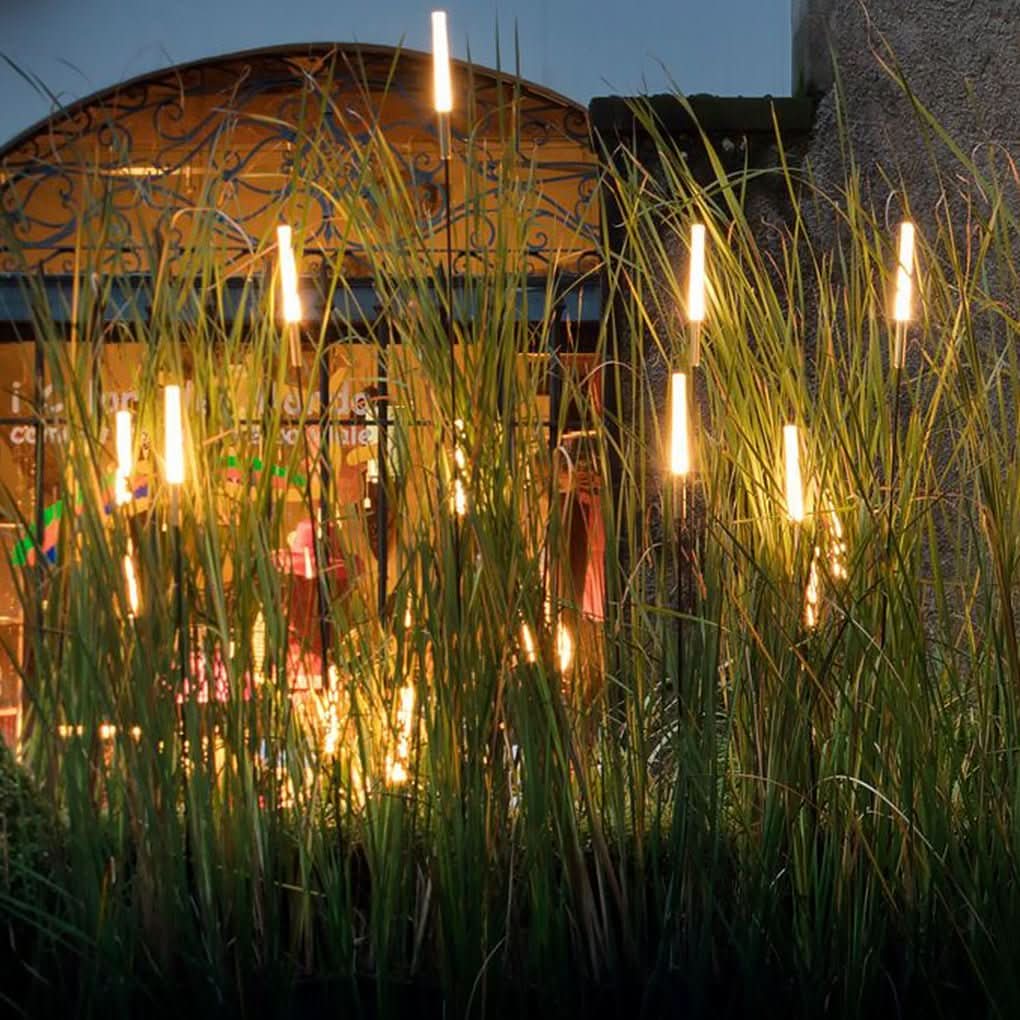 Solar Garden Light | Reed-Shaped & Weatherproof | Set of 6