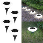Solar Ground Lights | Solar-Powered 360° LED Illumination | Set of 4