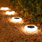 Solar Ground Lights | Solar-Powered 360° LED Illumination | Set of 4