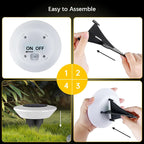 Solar Ground Lights | Solar-Powered 360° LED Illumination | Set of 4