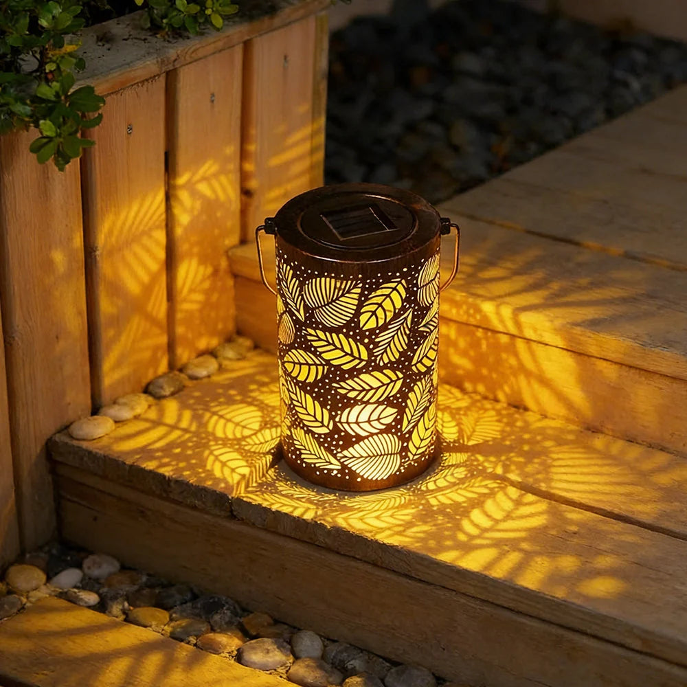 Solar Lantern | Tree Pattern Projection & IP55 Waterproof
