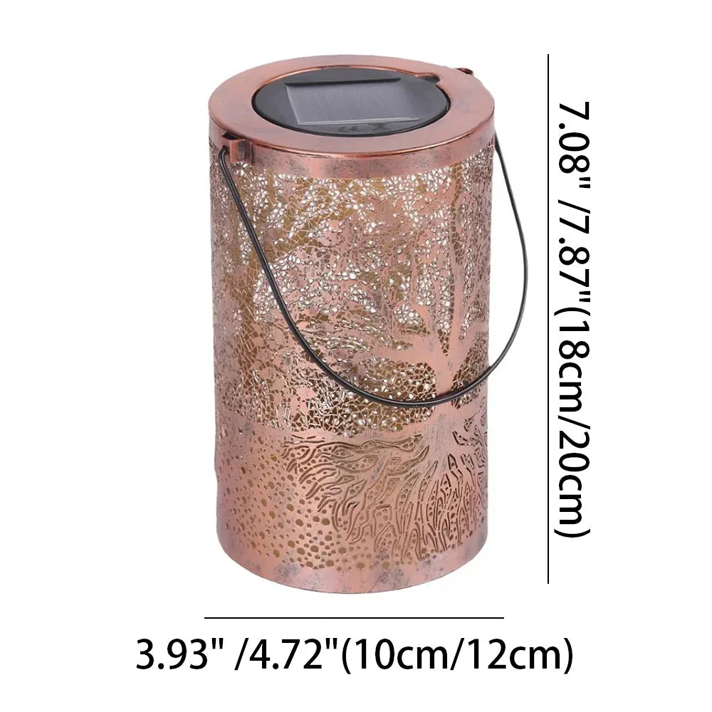 Solar Lantern | Tree Pattern Projection & IP55 Waterproof