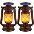 Solar Lanterns | Vintage Flickering LED & Weatherproof | Set of 2
