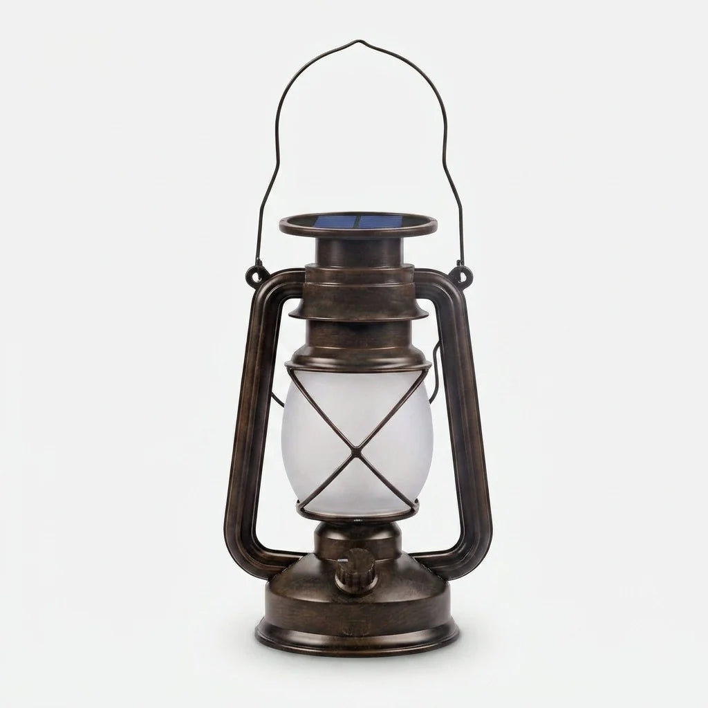 Solar Lanterns | Vintage Flickering LED & Weatherproof | Set of 2