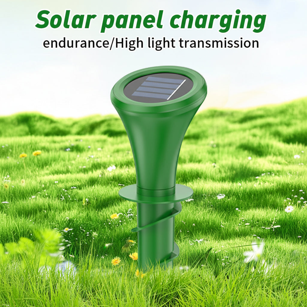 Solar-Powered Vibrating Mole Repeller