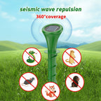 Solar-Powered Vibrating Mole Repeller