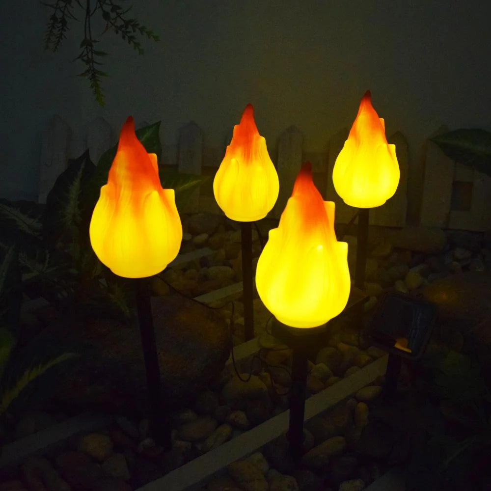 Solar Torch Light | Flickering Flame & IP65 Waterproof
