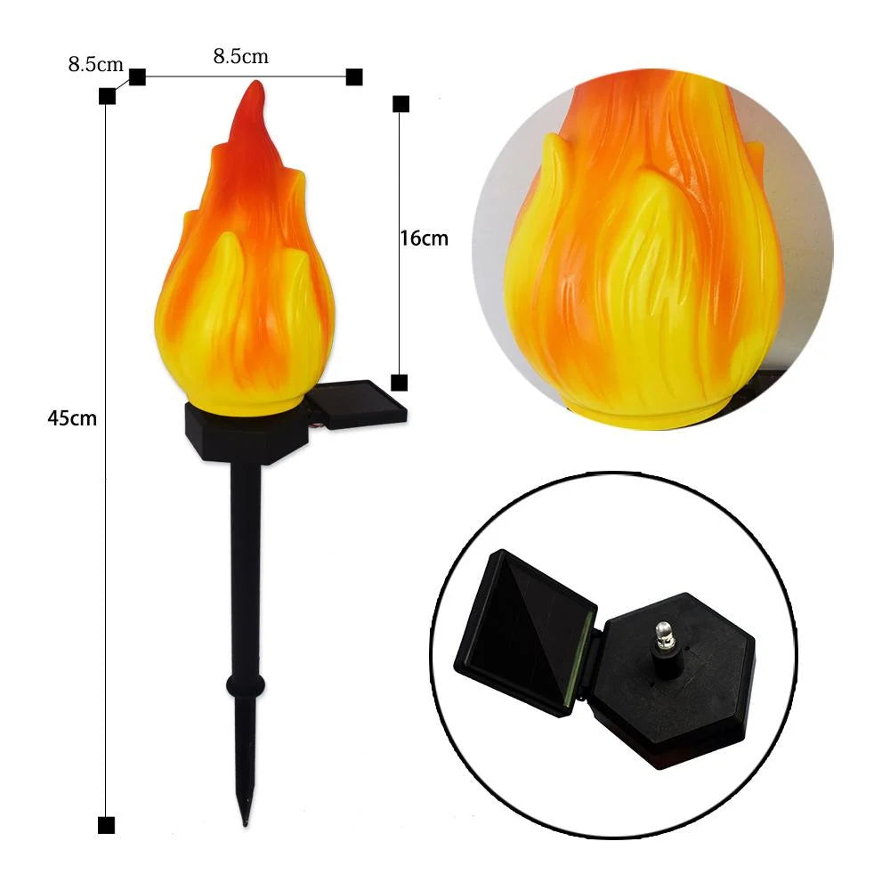 Solar Torch Light | Flickering Flame & IP65 Waterproof