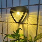 Solar Wall Lamp | Egyptian Pattern Glass & IP65 Waterproof