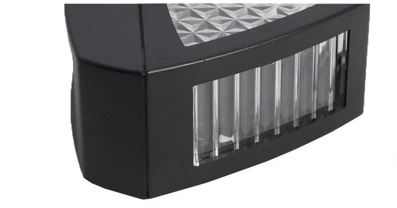Solar Wall Lamp | Egyptian Pattern Glass & IP65 Waterproof