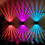 Solar Wall Light | Dual-Beam & Color-Changing | 12-Hour Runtime